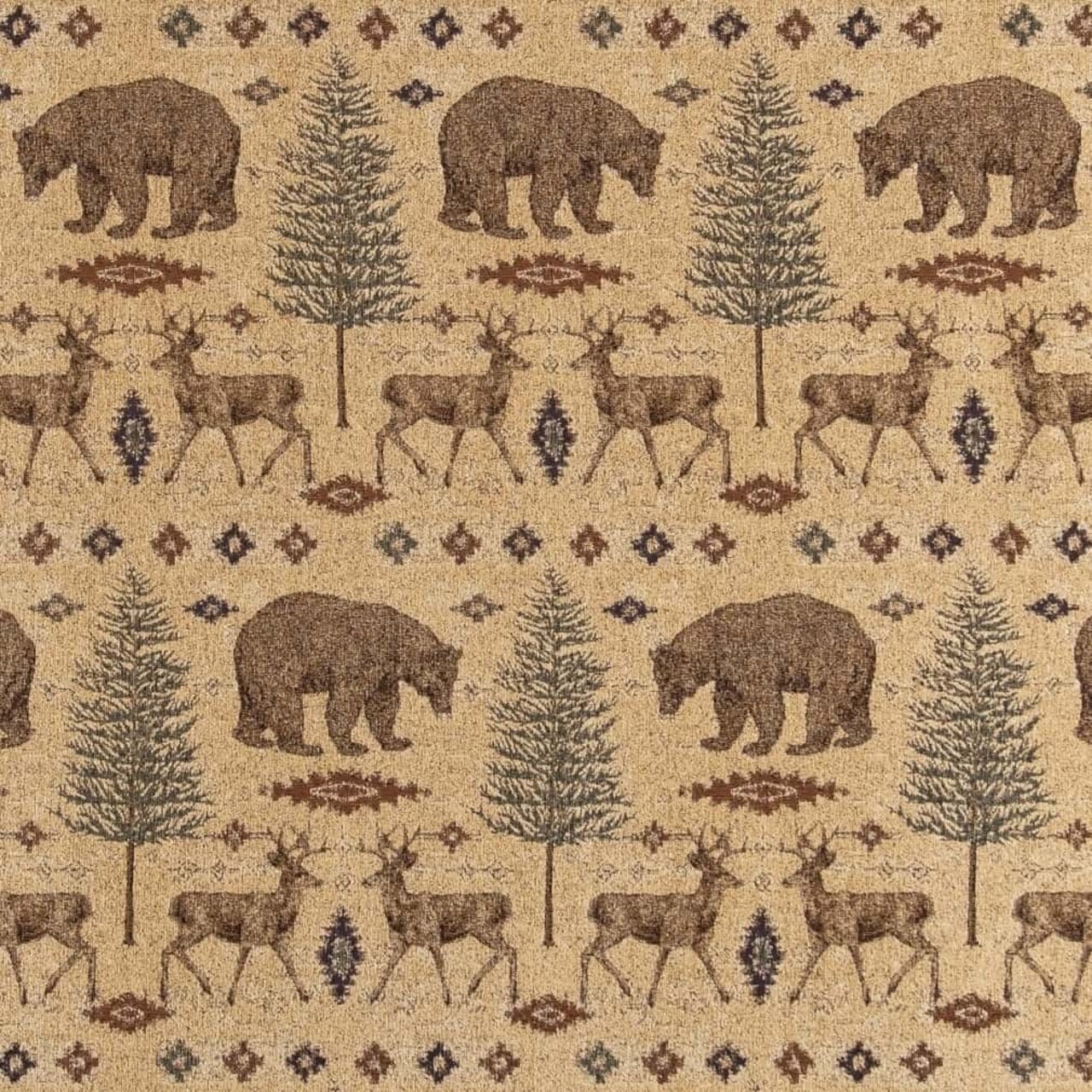 Ottawa - Beige & Taupe,Brown Novelty Upholstery Fabric 54 Inches"